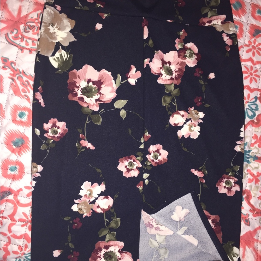 Pencil flower skirt